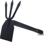 Garden and Cultivator, Long Heavy Duty Hand with Tiller,2 Section Handle, Carbon Steel Blade, Cultivator Garden Tools for Loosening Soil, Digging, Weeding