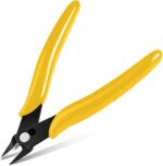 Ainiv 2 Piece Micro Wire Cutter, Spring Loaded Side Cutters, Precision Crv Steel Side Cutter Wire Cutter for Electrical Appliances, Homes, Crafts, Jewelry, 3D Printing Models - Red