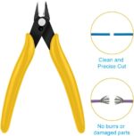 Ainiv 2 Piece Micro Wire Cutter, Spring Loaded Side Cutters, Precision Crv Steel Side Cutter Wire Cutter for Electrical Appliances, Homes, Crafts, Jewelry, 3D Printing Models - Red - Image 7
