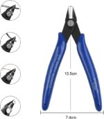 Ainiv precision tweezers set with 11 anti-static ESD coated tweezers and 1 cutter tool suitable for repairing electronics, jewellery, crafts, hobby, laboratory, eyelash application, etc. - Image 4