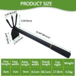 Garden and Cultivator, Long Heavy Duty Hand with Tiller,2 Section Handle, Carbon Steel Blade, Cultivator Garden Tools for Loosening Soil, Digging, Weeding - Image 2