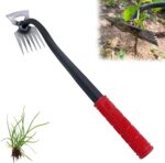 [2025 New Upgraded] 2 in 1 Hardened Hollow with Long Handle,Heavy Duty Garden Hoes for Weeding Loosening Soil Digging Planting Ridging, Handy Garden Tool
