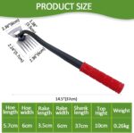 [2025 New Upgraded] 2 in 1 Hardened Hollow with Long Handle,Heavy Duty Garden Hoes for Weeding Loosening Soil Digging Planting Ridging, Handy Garden Tool - Image 3