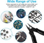 Ainiv 4 Piece Micro Wire Cutter, Spring Loaded Side Cutters, Precision Crv Steel Side Cutter Wire Cutter for Electrical Appliances, Homes, Crafts, Jewelry, 3D Printing Models - Black - Image 8