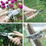 BUGUI Bypass Garden Pruning Shears - 2 Pack, Ultra Lightweight Hand Pruners Make Cut Smooth & Clean, Professional Gardening Scissors for Cutting Live Flowers, Plants, Light Branches - Image 6