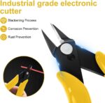 Ainiv 2 Piece Micro Wire Cutter, Spring Loaded Side Cutters, Precision Crv Steel Side Cutter Wire Cutter for Electrical Appliances, Homes, Crafts, Jewelry, 3D Printing Models - Red - Image 6