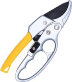 BUGUI 8" Ratchet Pruning Shears, 5 Times Cutting Power Than Normal Garden Scissors, Labor-Saving Design for Arthritis Weak Hands - Image 3