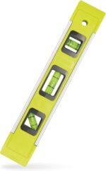 Level & Tool Magnetic Aluminum Reinforced Torpedo Level, 9", Green (1PCS)