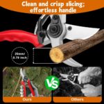 Ainiv Bypass Garden Shears, Garden Shears for Plants, Heavy Hand Uin Shears, Non-slip PVC Coated Handles, Lightweight and Ergonomic, Garden Shears for Plants, Hedges and Flowers - Image 6