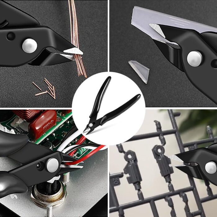 Ainiv 4 Piece Micro Wire Cutter, Spring Loaded Side Cutters, Precision ...
