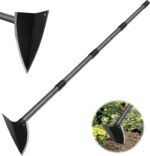 Garden Tool, Triangle Gardening Weeding Tool, 72" Long Handle Heavy Duty Manual Weeder Gardening Hand Tools for Weeding, Digging, Loosening Soil