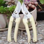 BUGUI Bypass Garden Pruning Shears - 2 Pack, Ultra Lightweight Hand Pruners Make Cut Smooth & Clean, Professional Gardening Scissors for Cutting Live Flowers, Plants, Light Branches - Image 4