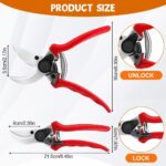 Ainiv Bypass Garden Shears, Garden Shears for Plants, Heavy Hand Uin Shears, Non-slip PVC Coated Handles, Lightweight and Ergonomic, Garden Shears for Plants, Hedges and Flowers - Image 2