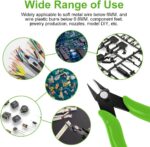 Ainiv 1 Piece Side Cutting Pliers Small, Electronic Wire Cutting Tool, Mini Precision Pliers Wire Pliers for Model Making, Fine Wires, Electronics, Cable Ties, Green - Image 8