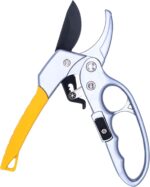 BUGUI 8" Ratchet Pruning Shears, 5 Times Cutting Power Than Normal Garden Scissors, Labor-Saving Design for Arthritis Weak Hands - Image 4