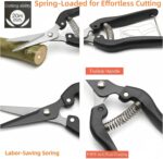 5-Piece Gardening Tool Set with 3 Pruning Shears & 2 Folding Saws, Professional Stainless Steel Blades for Tree Trimming, Branch Cutting, Bonsai Care, Camping (Gift Ready) - Image 5