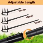 Garden for Weeding, Stirrup 62 inch Long Handle Scuffle Cultivator for Digging, Loosening Soil - Image 6