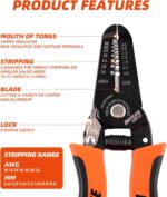 10-22 AWG Wire Stripper Cutter Wire Stripping Tool And Multi-Function Hand Tool，Professional Handle Design And Refined Craftsmanship. - Image 3