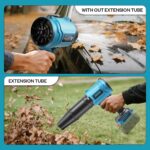 Cordless Mini Jet Dry Blower for Makita 18V Battery(NOT Included), Brushless Leaf Blowers 40000 RPM 475 MPH, Handheld Turbofan Air Blower w/Extended Nozzle for Lawn Care, Patio Cleaning, Dust - Image 6
