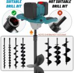 Cordless Post Hole Digger for 18V Battery (NOT Included), Electric Earth Auger Posthole Digger, Power Drill Auger for Fence, Farmland, Garden, Plant - Image 4