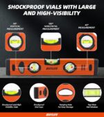 12" Level & Tool Aluminum Reinforced Torpedo Level (12inch) - Image 3