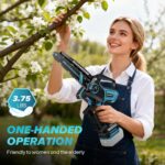 Mini Chainsaw Cordless 8 Inch & 10 Inch for 18V Battery (NOT Included), Brushless Electric Chain Saw with Auto Oiler, Power Handheld Chainsaw for Garden Tree Branch Wood Cutting - Image 7