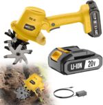 20V Cordless Tiller Cultivator for Gardening, Electric Garden Tiller with Battery & Charger, Garden Rototiller for Lawn Gardening Soil Cultivation, 1 Battery - Image 9