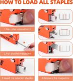 Staple Gun NEU Master, 3 in 1 Heavy Duty Staple Gun with Stapler Remover and 1800Pcs Staples, Manual Staple Gun for Upholstery, Fixing Material, Decoration, Carpentry, Furniture - Image 5