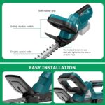 Cordless Hedge Trimmer for 18V Battery, Electric Bush Trimmer 22 Inches Dual-Action, 3/4" Cutting Capacity Handheld Shrub Pruning Trimmer for Garden, Grass, Lawn(NO Battery) - Image 7