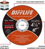 Cut-Off Wheels Cutting Wheel Disc 4-1/2"x3/64''x7/8'' Thin Metal Stainless Steel Cutting Cut Off Disc 25 Piece - Image 2