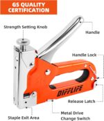 Staple Gun NEU Master, 3 in 1 Heavy Duty Staple Gun with Stapler Remover and 1800Pcs Staples, Manual Staple Gun for Upholstery, Fixing Material, Decoration, Carpentry, Furniture - Image 2