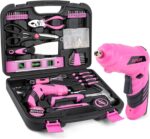 power-screwdrivers 3.6V tool ses 143Pcs tool set pink 143 piece tool box