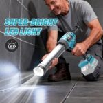 Cordless Caulking Gun for Makita 18v Battery(No Battery), Electric Caulk Gun w/17Pcs Caulking Finisher Kit, 6-Speed, LED Light, Auto Retract, 10OZ Caulk Gun for Filling, Sealing, Repair - Image 3