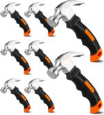 Mini Hammer Set, 8oz Lightweight Tool for Hanging Wall Decor, Hardware Kit, 8 Piece