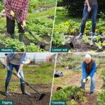 Garden Tool, Triangle Gardening Weeding Tool, 72" Long Handle Heavy Duty Manual Weeder Gardening Hand Tools for Weeding, Digging, Loosening Soil - Image 7