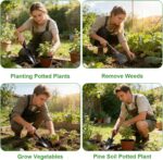 Pack of 3 Garden Shovel, Flower Trowel, Narrow Plant Shovel, Nine Prong Rake Hand Shovel, Garden Shovel, Small Garden Tool Set for Plants, Transplanting, Weeding - Image 7