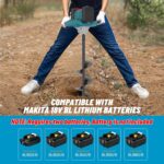 Cordless Post Hole Digger for 18V Battery (NOT Included), Electric Earth Auger Posthole Digger, Power Drill Auger for Fence, Farmland, Garden, Plant - Image 6