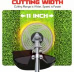 Cordless 2-in-1 Tiller Cultivator & Weed Wacker Compatible with Milwaukee 18V Battery(Tool Only), 500RPM Electric Garden Tiller String Trimmer, 9" Tilling Width 9.4" Depth for Garden Lawn Cultivation - Image 5