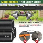 Half Moon Edger Lawn Tool, Sharp Saw-Tooth Hand Lawn Edging Tool for Landscaping, 49" Adjustable Long Handle Manual Edgers with T-Grip for Sidewalk Flower Bed Yard Garden Border Cable Burying - Image 4