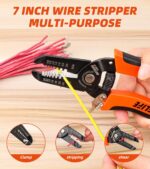 10-22 AWG Wire Stripper Cutter Wire Stripping Tool And Multi-Function Hand Tool，Professional Handle Design And Refined Craftsmanship. - Image 7