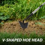 Warren Garden Tool, Heavy Duty Garden Hoes for Weeding Long Handle, Easy Stand Up Triangle Weeder Tool for Garden, 35-66 inch Adjustable Gardening for Weed, Trench, Loosen Soil, Landscape - Image 8