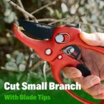 DUROX - Ratchet Pruning Shears, Garden Shears with 3x Cutting Power. Effort-Saving Heavy-Duty Anvil Pruners. Replaceable Blade Cutting Blade Design. Ideal Secateurs for Precise Trimming, Model DGR-01 - Image 5
