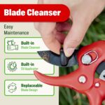 DUROX - Ratchet Pruning Shears, Garden Shears with 3x Cutting Power. Effort-Saving Heavy-Duty Anvil Pruners. Replaceable Blade Cutting Blade Design. Ideal Secateurs for Precise Trimming, Model DGR-01 - Image 8