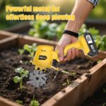 20V Cordless Tiller Cultivator for Gardening, Electric Garden Tiller with Battery & Charger, Garden Rototiller for Lawn Gardening Soil Cultivation, 1 Battery - Image 7