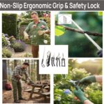 5-Piece Gardening Tool Set with 3 Pruning Shears & 2 Folding Saws, Professional Stainless Steel Blades for Tree Trimming, Branch Cutting, Bonsai Care, Camping (Gift Ready) - Image 4