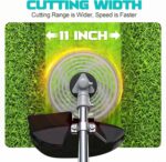 Cordless 2-in-1 Tiller Cultivator & Weed Wacker Compatible with Makita 18V Battery(Tool Only), 500RPM Electric Garden Tiller String Trimmer, 9" Tilling Width 9.4" Depth for Garden Lawn Cultivation - Image 5