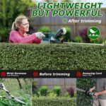 Cordless Hedge Trimmer for 18V Battery, Electric Bush Trimmer 22 Inches Dual-Action, 3/4" Cutting Capacity Handheld Shrub Pruning Trimmer for Garden, Grass, Lawn(NO Battery) - Image 6