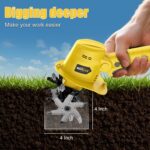 20V Cordless Tiller Cultivator for Gardening, Electric Garden Tiller with Battery & Charger, Garden Rototiller for Lawn Gardening Soil Cultivation, 1 Battery - Image 8